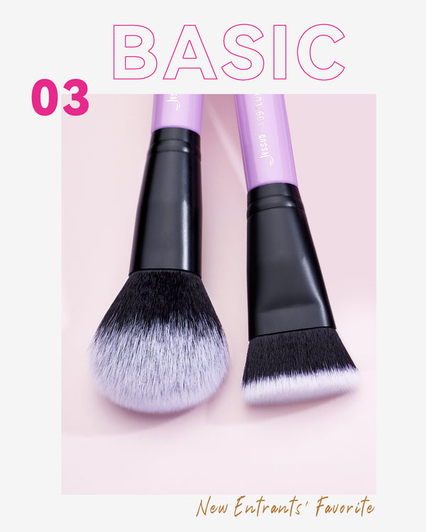 Jessup basic daily makeup brush set