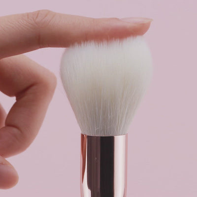 rose gold and white makeup brushes 15pcs - Jessup Beauty UK