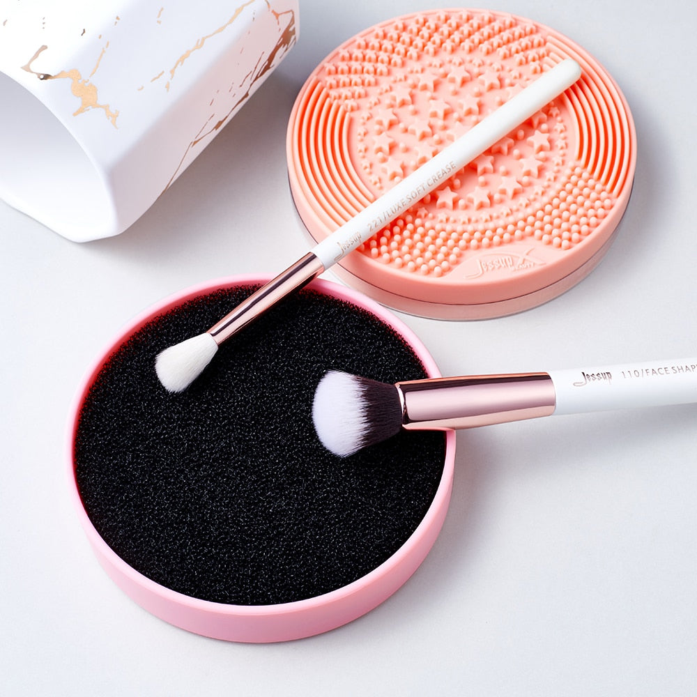 Makeup Brushes Cleaner Sponge 2-IN-1 Dry & Wet