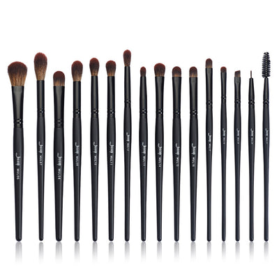 eyeshadow brush set black 16pcs - Jessup Beauty UK