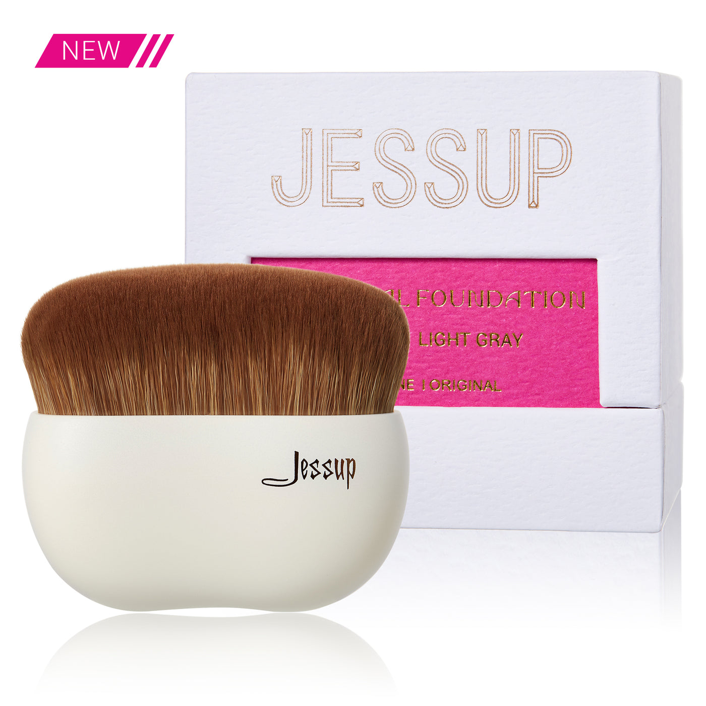 Jessup foundation makeup brush ligh grey
