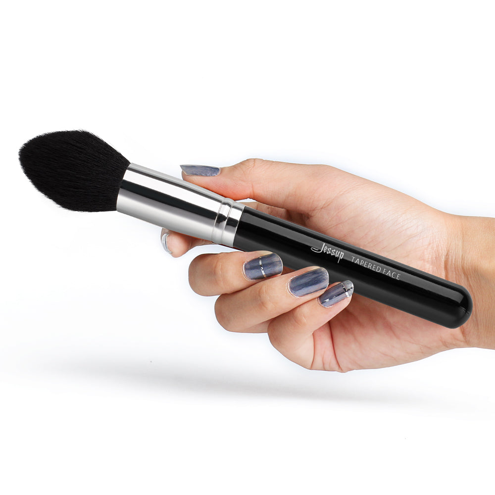 makeup brushes set professional black 15pcs - Jessup Beauty UK
