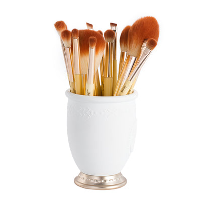 bamboo makeup brushes set professional 15pcs - Jessup Beauty