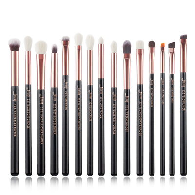 eyeshadow blending brushes set black 15pcs - Jessup Beauty UK