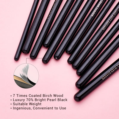 eyeshadow blending brushes set black 15pcs - Jessup Beauty UK