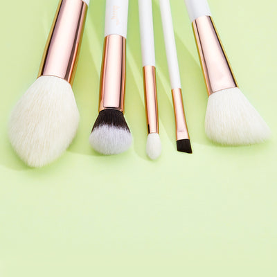 white makeup brush set 10pcs - Jessup Beauty UK