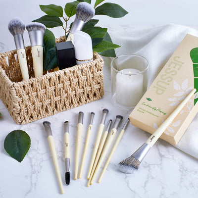 starters vegan makeup brush set - Jessup UK