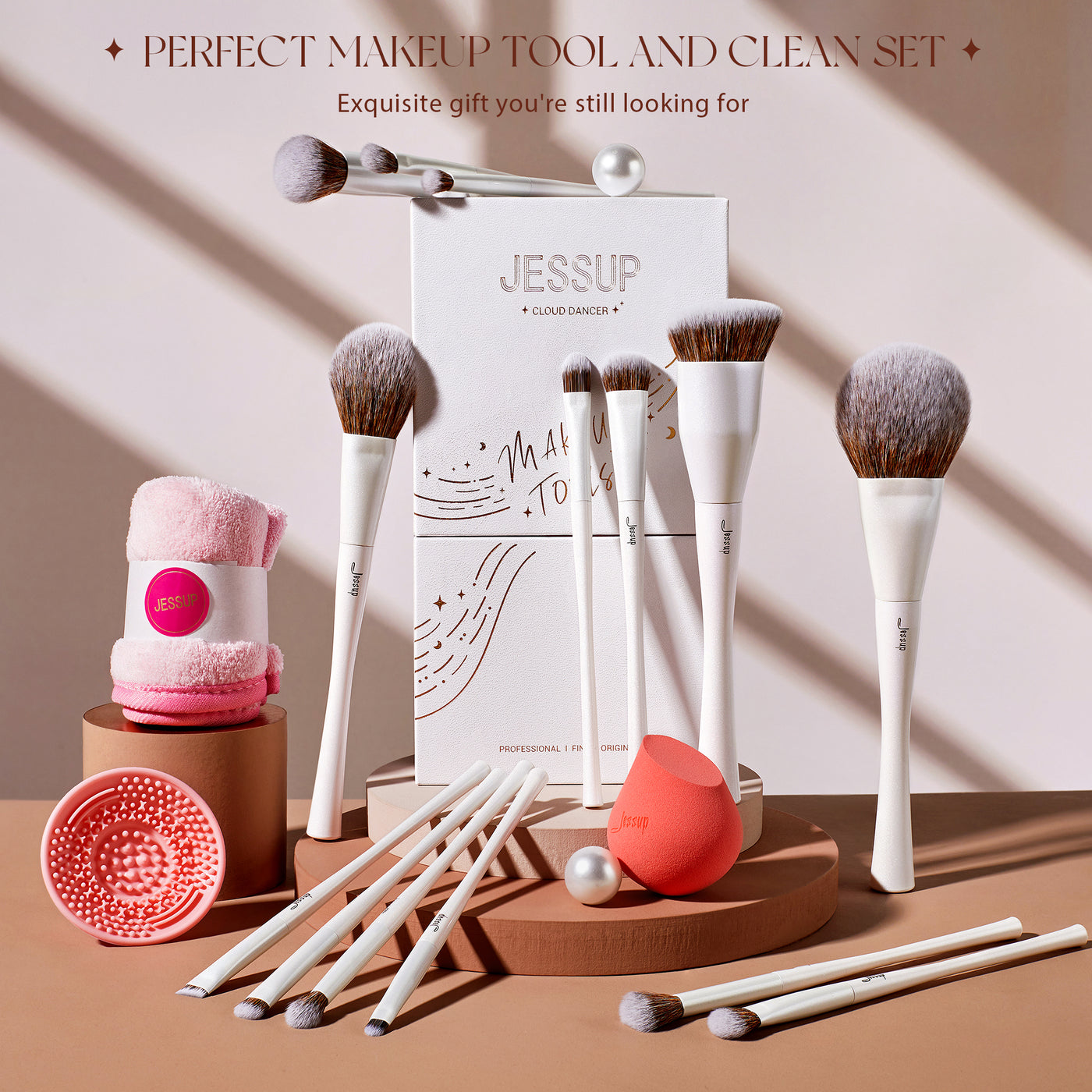 makeup brush design storage wash - Jessup